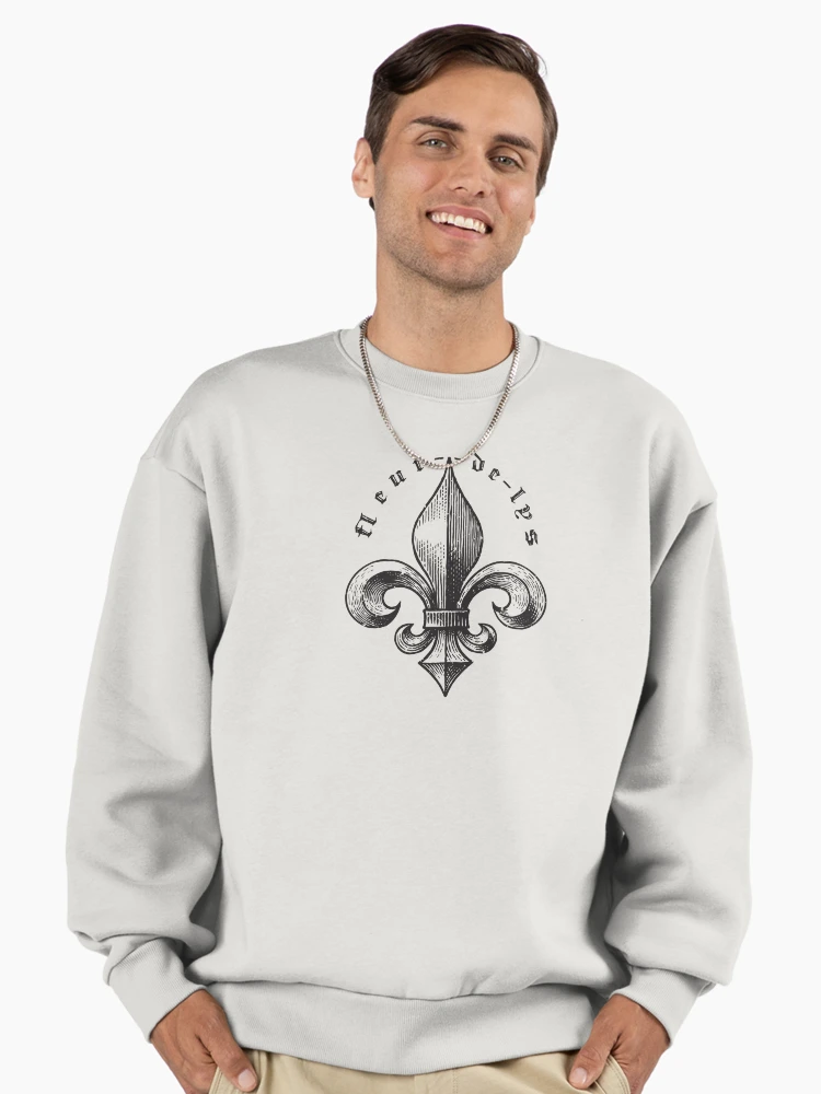 Thumbnail 2 of 6, Premium Oversized Sweatshirt, Fleur de lys designed and sold by StefanAlfonso.