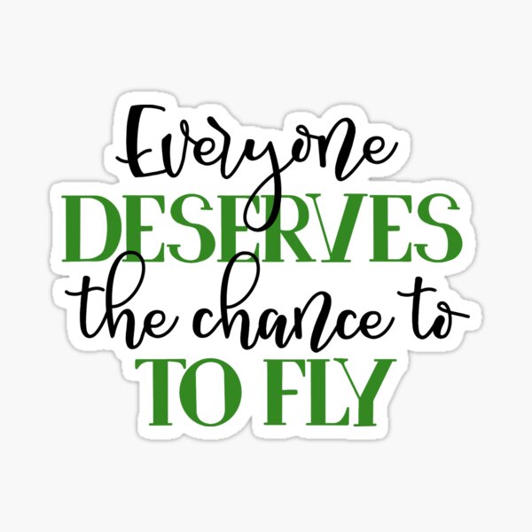 Item preview, Todo el mundo merece la oportunidad de volar Wicked Musical Inspirado designed and sold by aceaston.