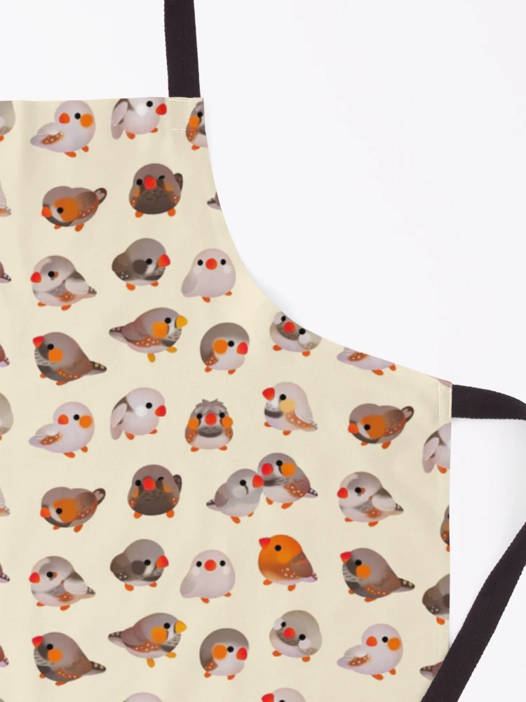 Thumbnail 3 of 6, Apron, Zebra finch designed and sold by pikaole.