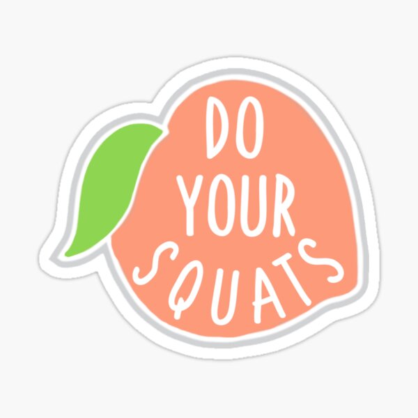 Aperçu de l'œuvre «Faites vos pêches squats» créée et vendue par peachyqueen123.