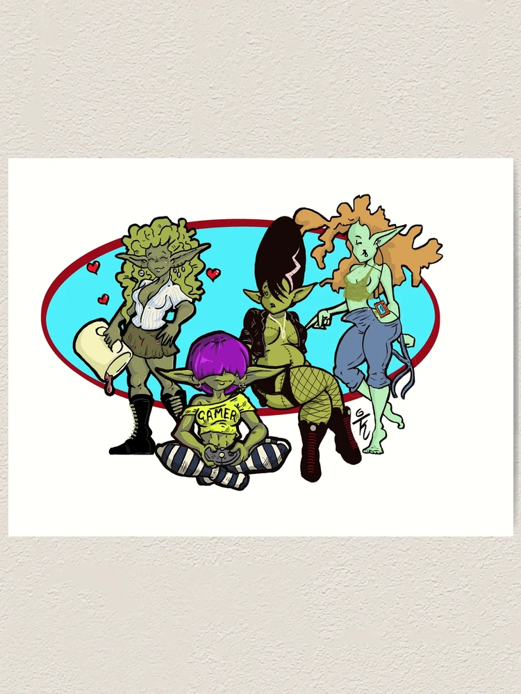 Thumbnail 1 of 3, Art Print, Goblin nest designed and sold by Doodledadd.