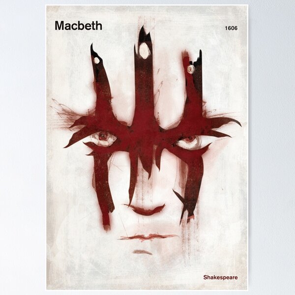 Item preview, Macbeth - William Shakespeare Arte literario para amantes del teatro designed and sold by RedHillPrints.
