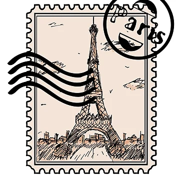Aperçu de l'œuvre Timbre Paris de Travelers of the World