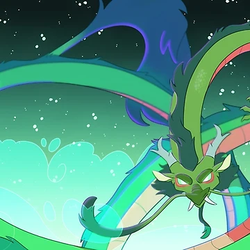 Artwork thumbnail, Green Dragon by Winterpower98