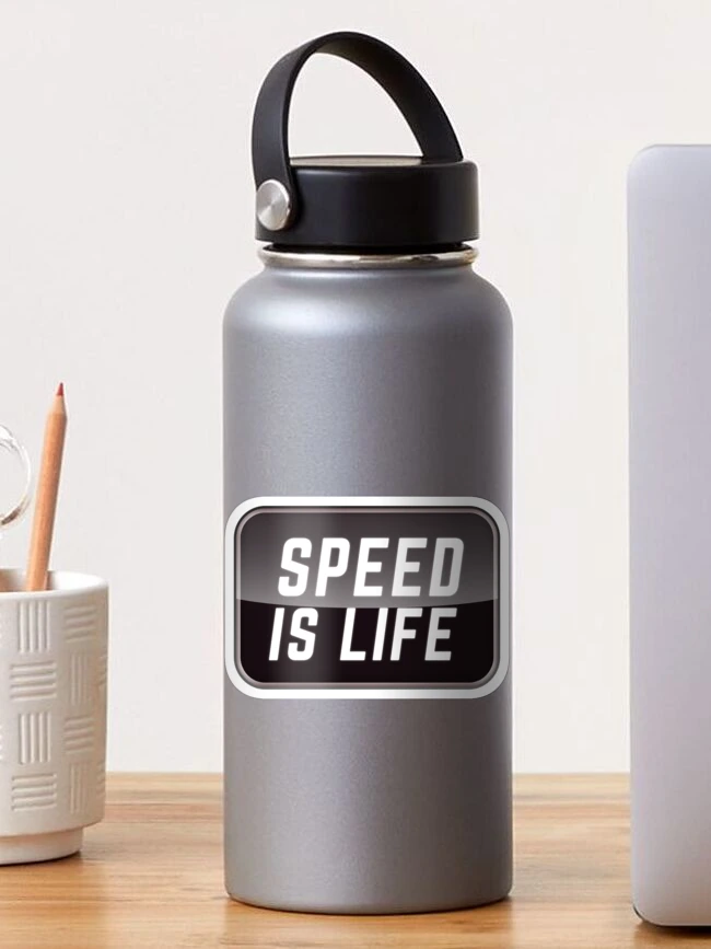 Thumbnail 1 of 3, Sticker, Speed Is Life designed and sold by HALO7Designs.