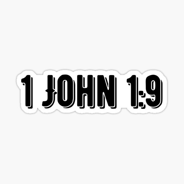 Artikelvorschau, 1 Johannes 1:9 entworfen und verkauft von RobertsArtCo.