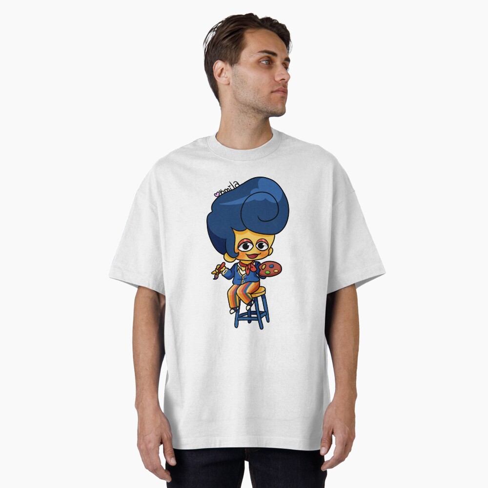 Vista previa del artículo con la obra «Camiseta oversize», diseñado y vendido por KmilaCreacion.
