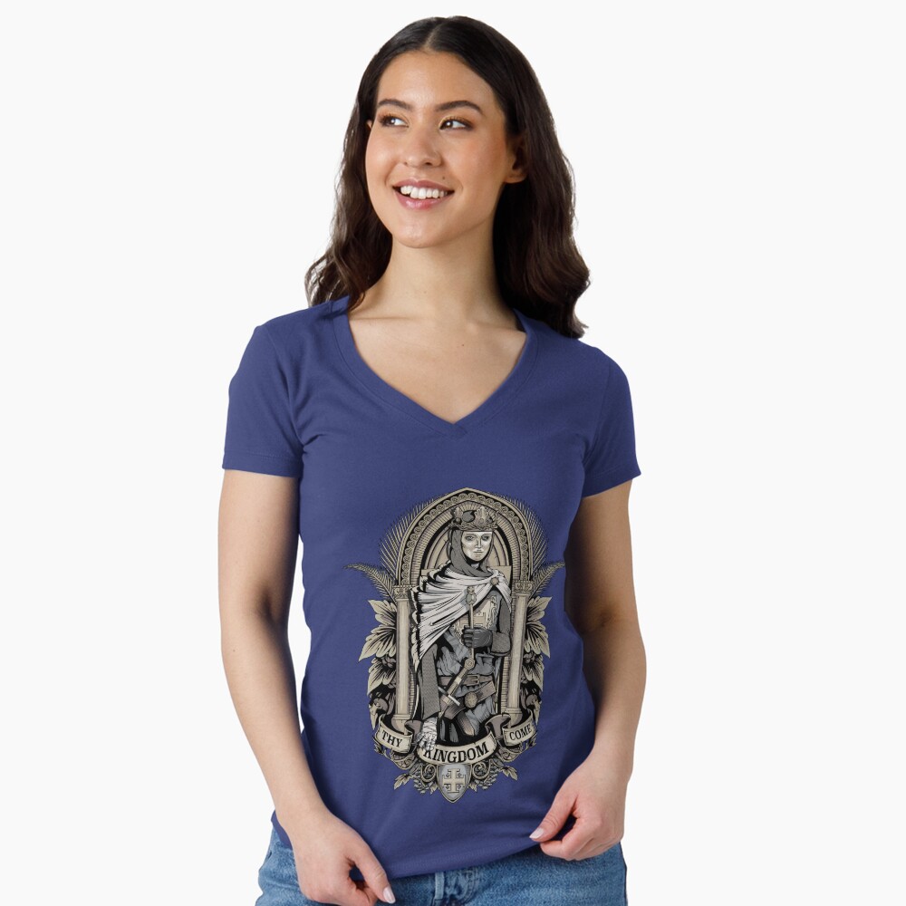 Artikel-Vorschau von Tailliertes T-Shirt mit V-Ausschnitt, designt und verkauft von xeravin.