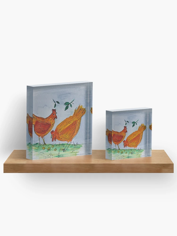 Thumbnail 3 of 5, Acrylic Block, Hungry chickens designed and sold by loubie76.