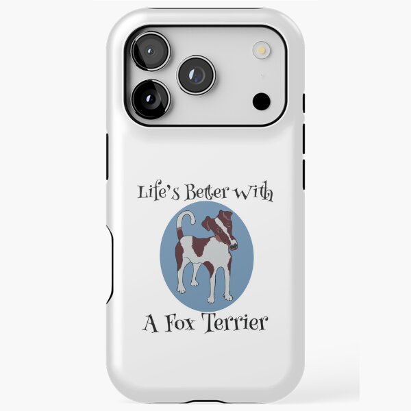 Item preview, La vida es mejor con un fox terrier liso designed and sold by Janpaints22.