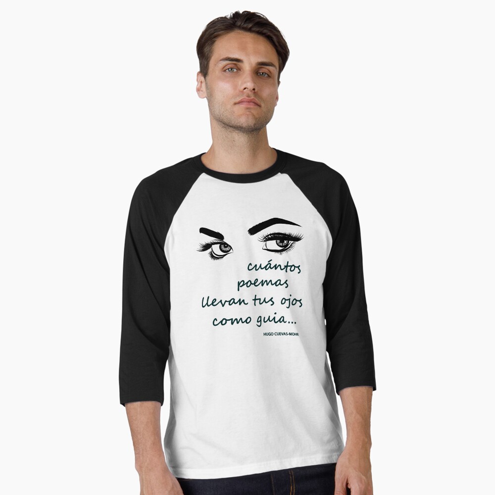 Vista previa del artículo con la obra «Camiseta ¾ estilo béisbol», diseñado y vendido por Hugo Cuevas-Mohr.