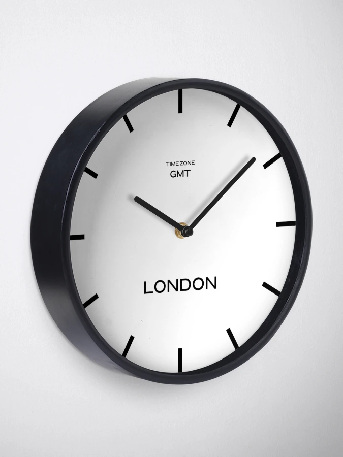 Imagen 1 de 4, Reloj con la obra Reloj de pared mundial de zona horaria GMT de Londres, diseñada y vendida por Andrew0506.
