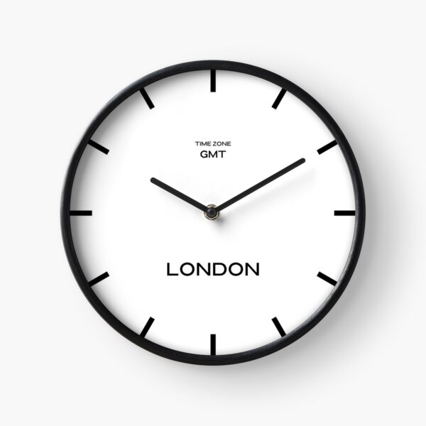 Item preview, Reloj de pared mundial de zona horaria GMT de Londres designed and sold by Andrew0506.