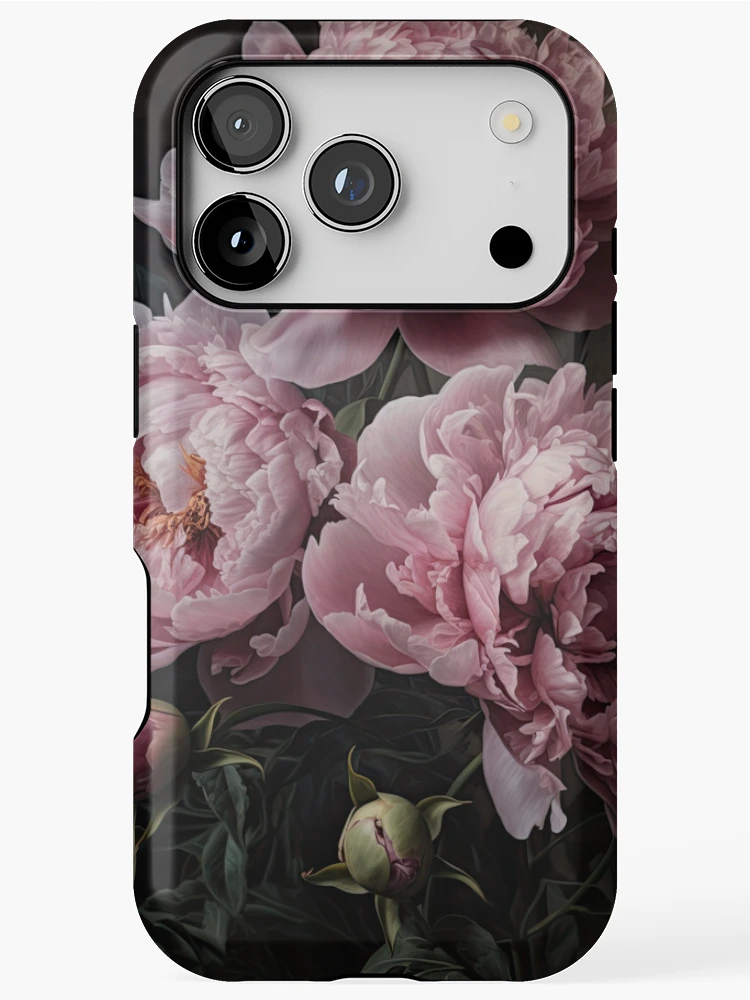 Aperçu 1 sur 4. Coque iPhone avec l'œuvre Pivoines roses créée et vendue par Vanover Designs.