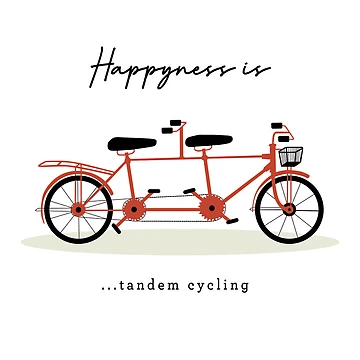 Artwork thumbnail, Tandem bike by HotPotArt