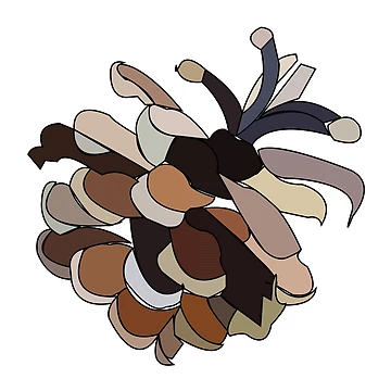 Artwork thumbnail, Pine Cone by Nisha Prabhu