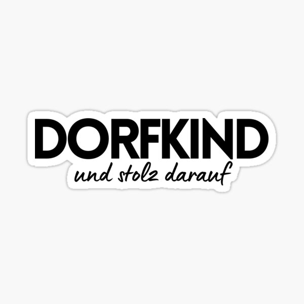 Artikelvorschau, Dorfkind und stolz darauf entworfen und verkauft von Bernd Friese.