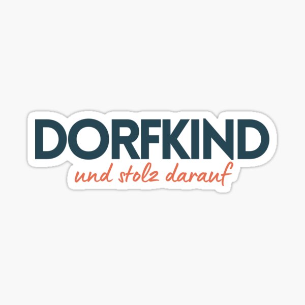 Artikelvorschau, Dorfkind und stolz darauf entworfen und verkauft von Bernd Friese.