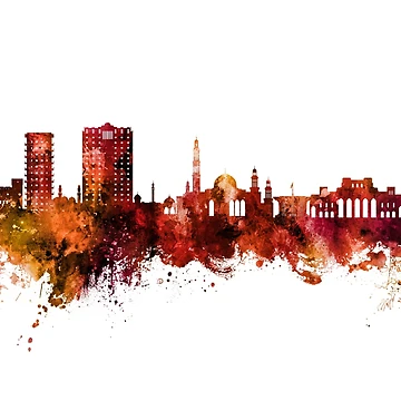 Artwork thumbnail, Muscat Oman Skyline by ArtPrints