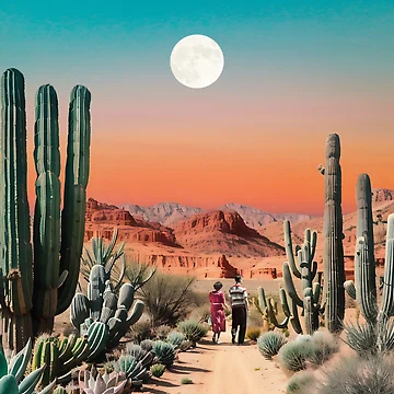 Artwork thumbnail, Fantasy Desert by leafandpetal
