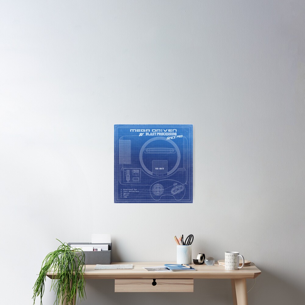 Vista previa del artículo con la obra «Póster», diseñado y vendido por CultOfNiche.