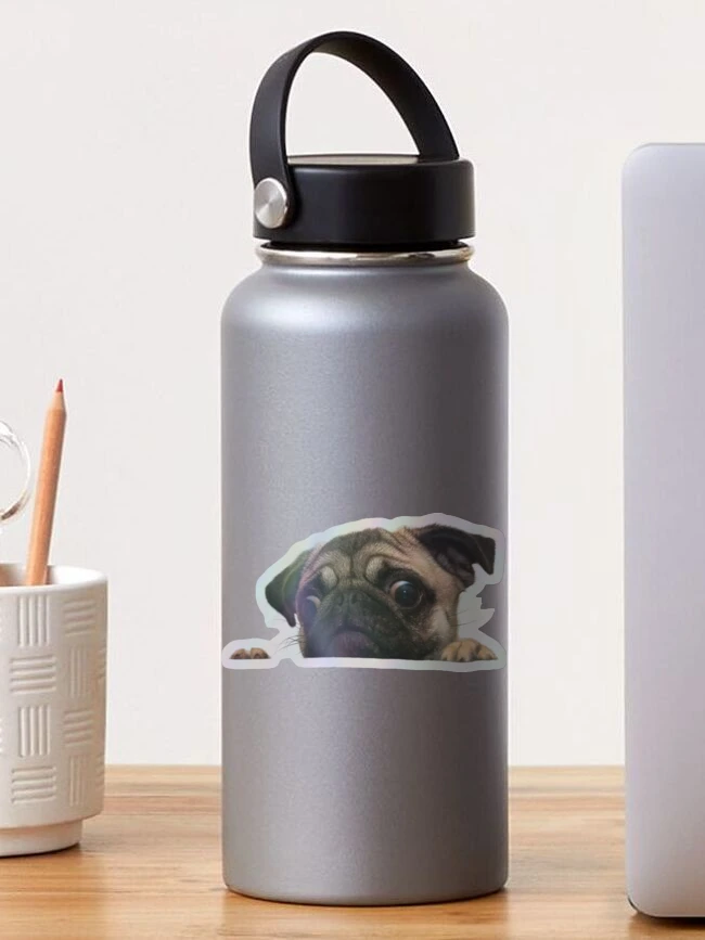 Aperçu 1 sur 4. Sticker avec l'œuvre Pugs créée et vendue par pugsaregreat.