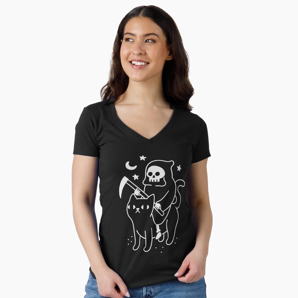 Aperçu de l'œuvre T-shirt moulant col V créée et vendue par obinsun.