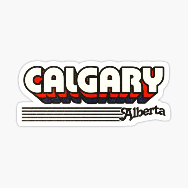 Aperçu de l'œuvre Alberta. Disponible sur une large gamme de produits. Autocollants pour vos ordinateurs portables créée et vendue par retroready.