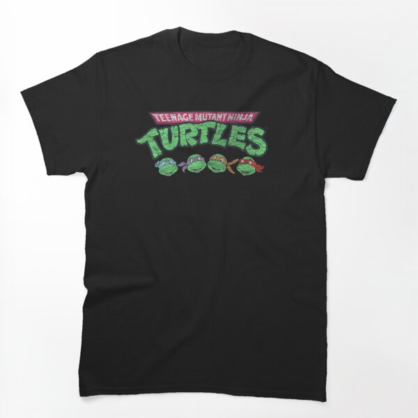Aperçu de l'œuvre Logo vintage des tortues ninja mutantes adolescentes créée et vendue par FifthSun.