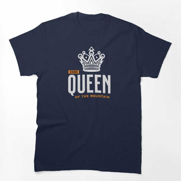 Item preview, Queen of the Mountain tshirt QOM MTB Classic T-Shirt designed and sold by The-Dark-Art.
