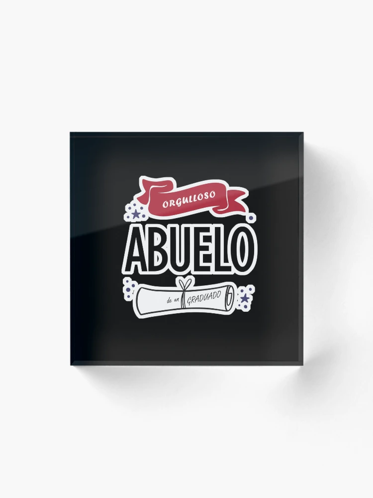 Imagen 1 de 5, Bloque acrílico con la obra Orgulloso Abuelo de un Graduado Orgullo de Graduación Familiar, diseñada y vendida por Celebration Printables.