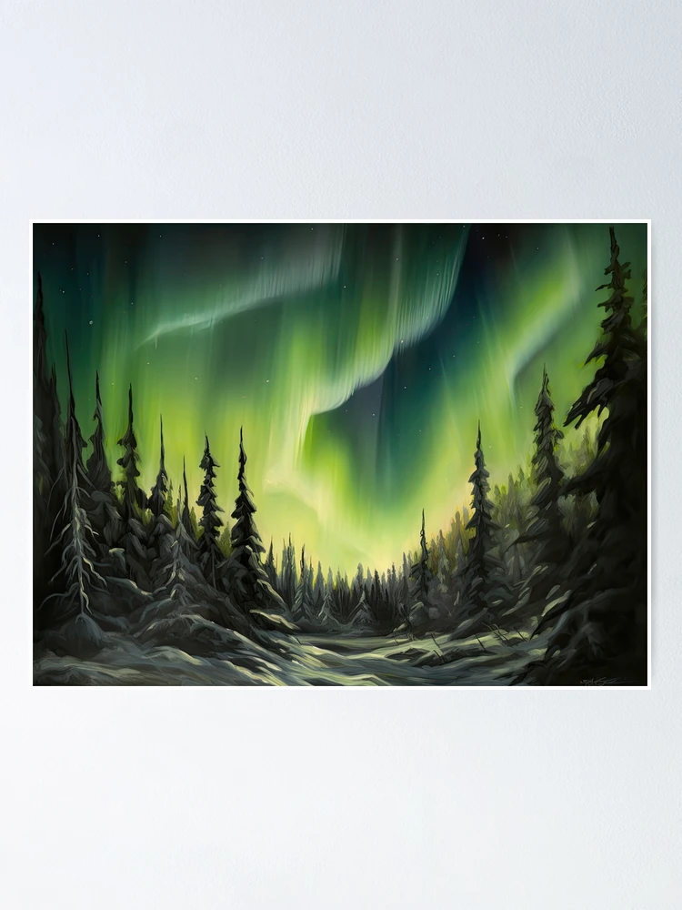 Thumbnail 1 of 3, Poster, Aurora Borealis designed and sold by Vanover Designs.