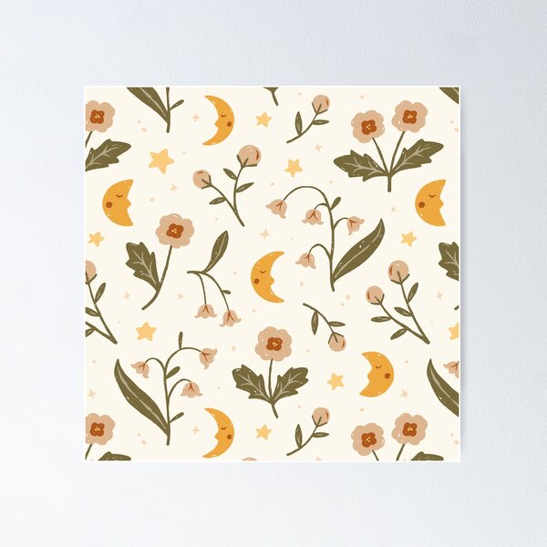 Item preview, Lunas y flores calmantes designed and sold by ohjessmarie.