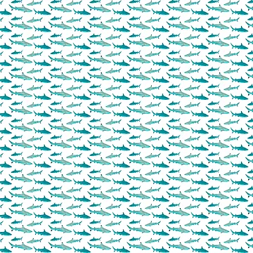 Imagen de la obra Patrón de tiburones de Angelina Hills