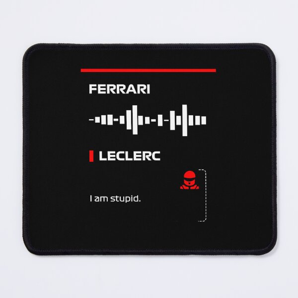 Item preview, Charles Leclerc Soy un estúpido mensaje de radio del equipo Dark (Francesco) designed and sold by ff1merch ..