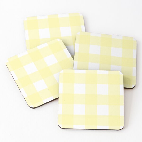 Item preview, Yellow and white gingham check 2 designed and sold by LittleBettyMakes.