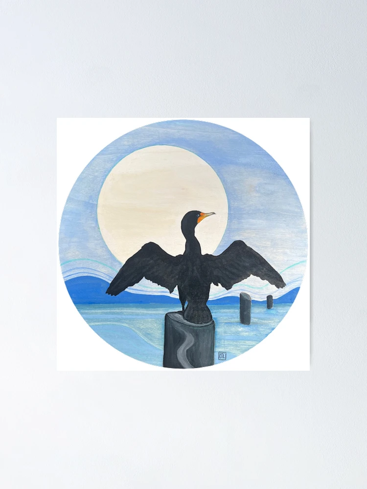 Thumbnail 1 of 3, Poster, Cormorant Bird designed and sold by Christina Lopez.