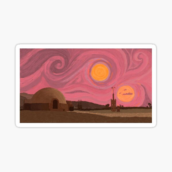 Artikelvorschau, Sternennacht-Tatooine-Landschaft entworfen und verkauft von izzybury.