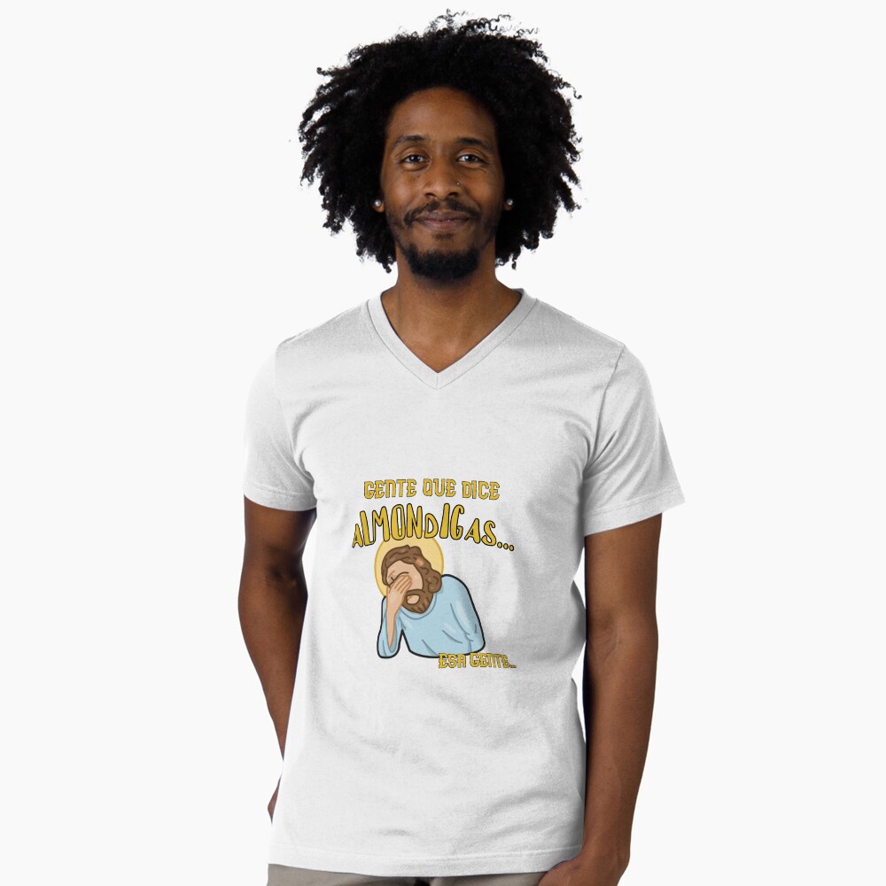 Vista previa del artículo con la obra «Camiseta de cuello en V», diseñado y vendido por kami-zzetas.