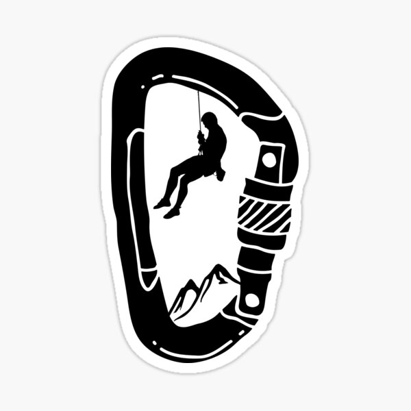 Aperçu de l'œuvre Mousqueton d'escalade repoussant les montagnes créée et vendue par TheMiniMeg.