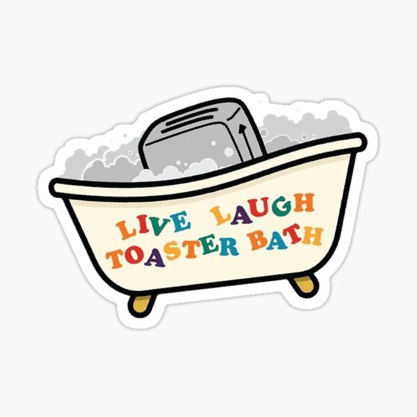 Aperçu de l'œuvre Bain grille-pain Live Laugh créée et vendue par KaliaBeaver.