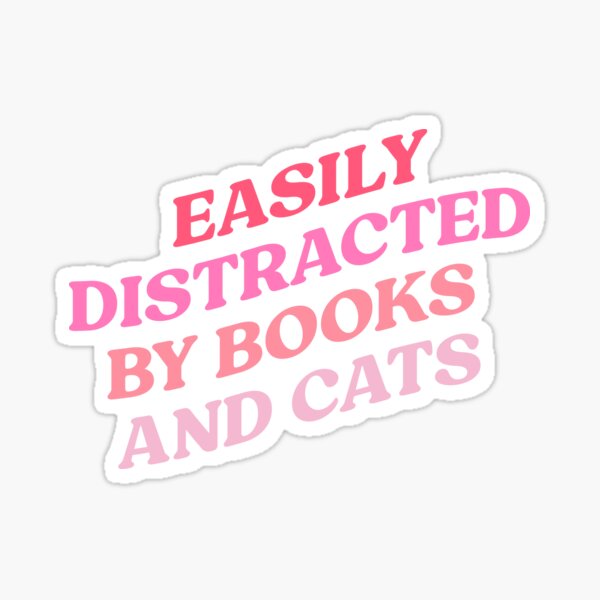 Artikelvorschau, Lässt sich leicht durch Bücher und Katzen ablenken entworfen und verkauft von Portoricat.