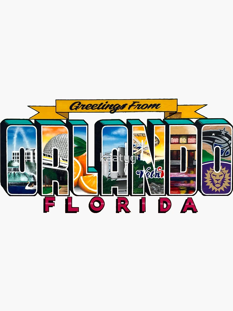 Thumbnail 3 von 3, Sticker, Grüße aus Orlando Florida designt und verkauft von kaatyg.