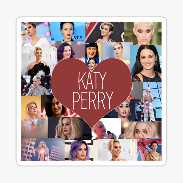 Aperçu de l'œuvre J'aime Katy Perry Katy Perry Collage créée et vendue par NetaMasse.