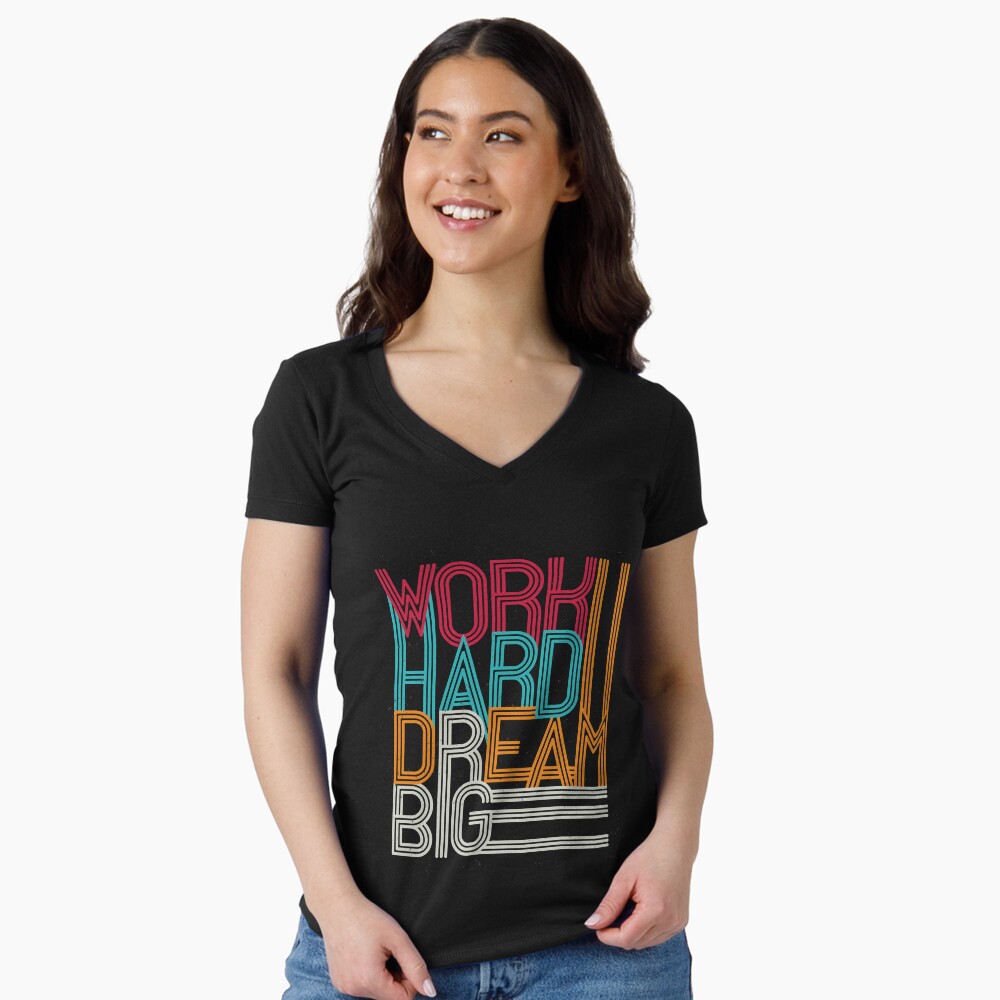 Item preview, Fitted V-Neck T-Shirt designed and sold by coollooc-piece.