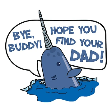 Imagen de la obra Elfo - Adiós amigo, espero que encuentres a tu papá. Cita de Narval de hughhhogan