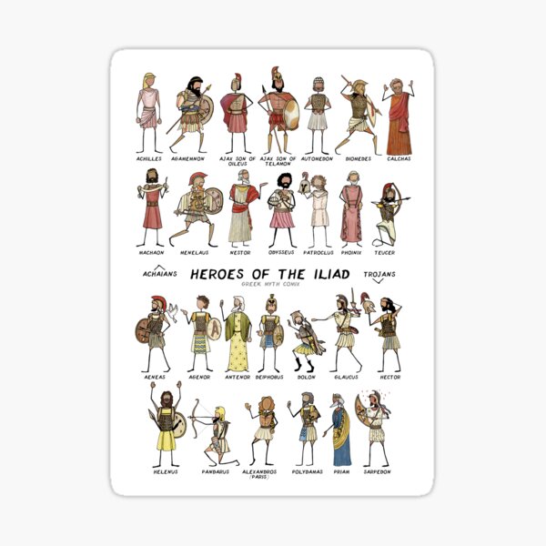 Artikelvorschau, Heroes of the Iliad GROSSE VERSION – Griechischer Mythos-Comix entworfen und verkauft von GreekMythComix.
