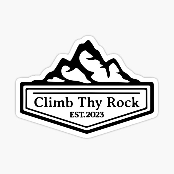 Aperçu de l'œuvre Climb Thy Rock - Marque d'escalade créée et vendue par paigeofdesigns.