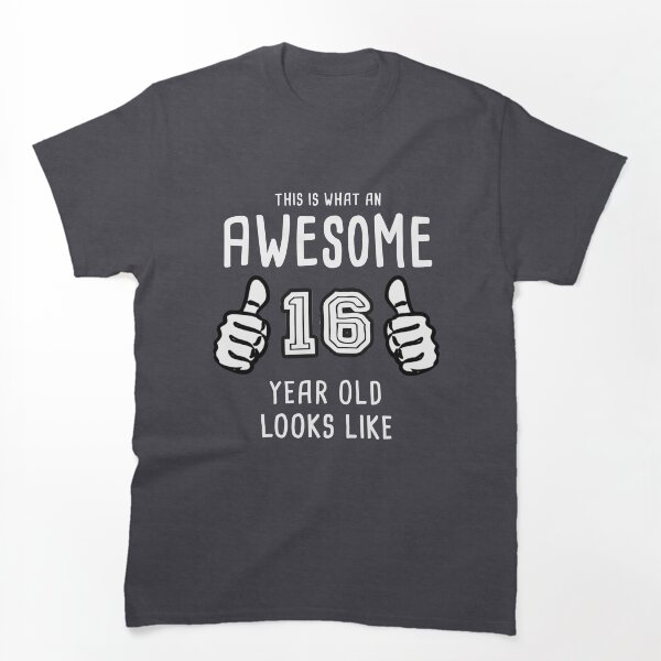 Item preview, Camisa impresionante de 16 años: camiseta del 16 cumpleaños Camiseta de 16 años designed and sold by shalexdesigns.