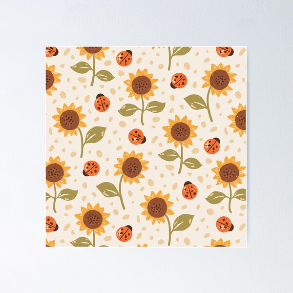 Item preview, Girasoles y Mariquitas designed and sold by ohjessmarie.